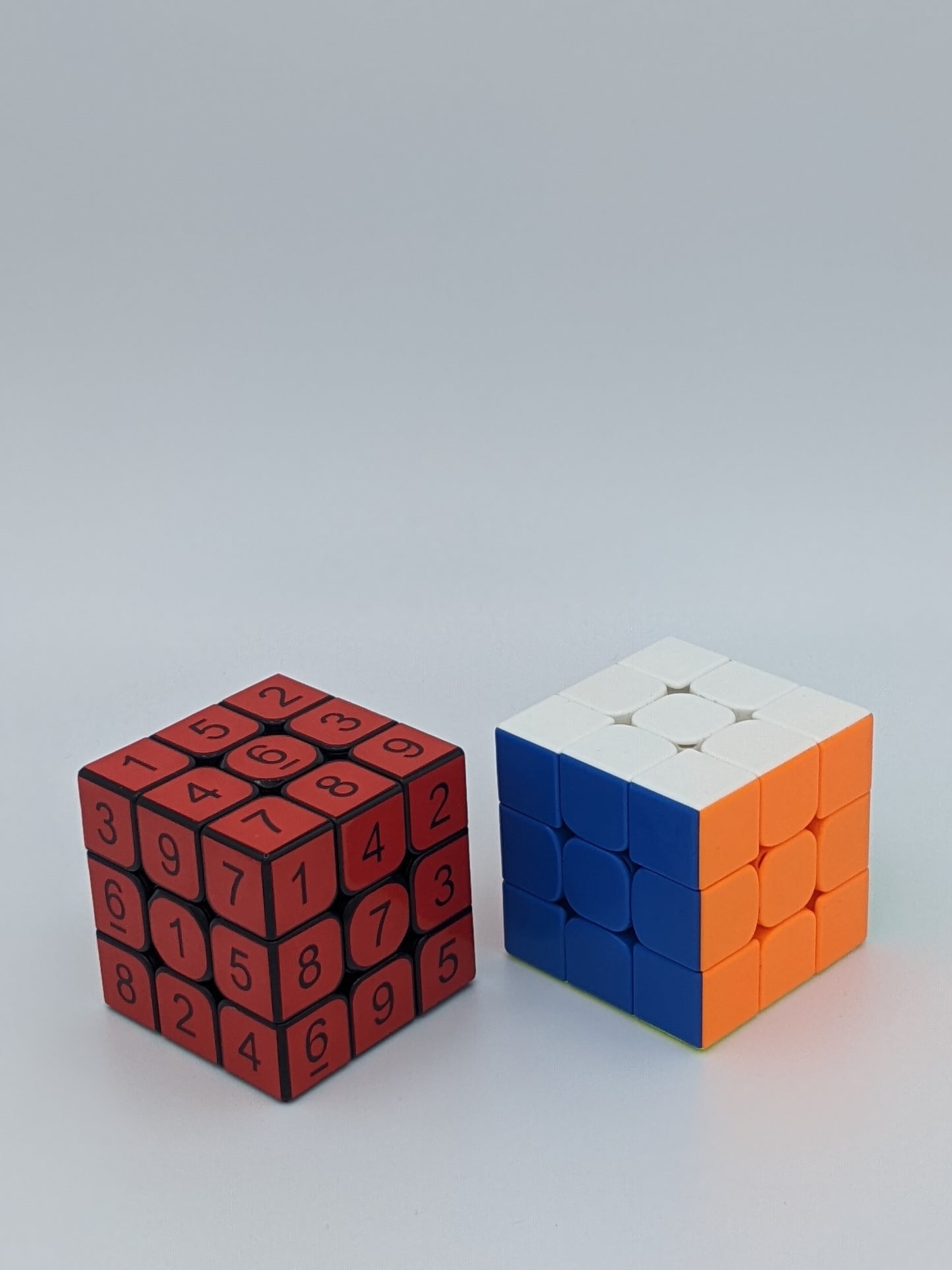 3x3x3 Light Red Sudoku Cube | Puzzle | Handmade