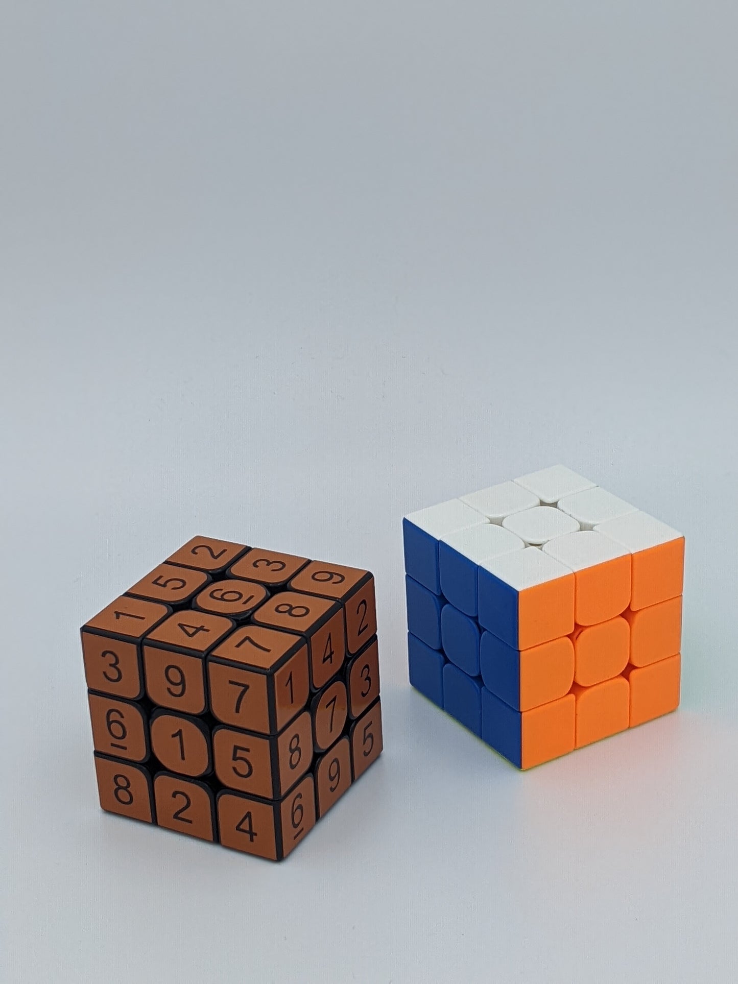 3x3x3 Nut Brown Sudoku Cube | Puzzle | Handmade