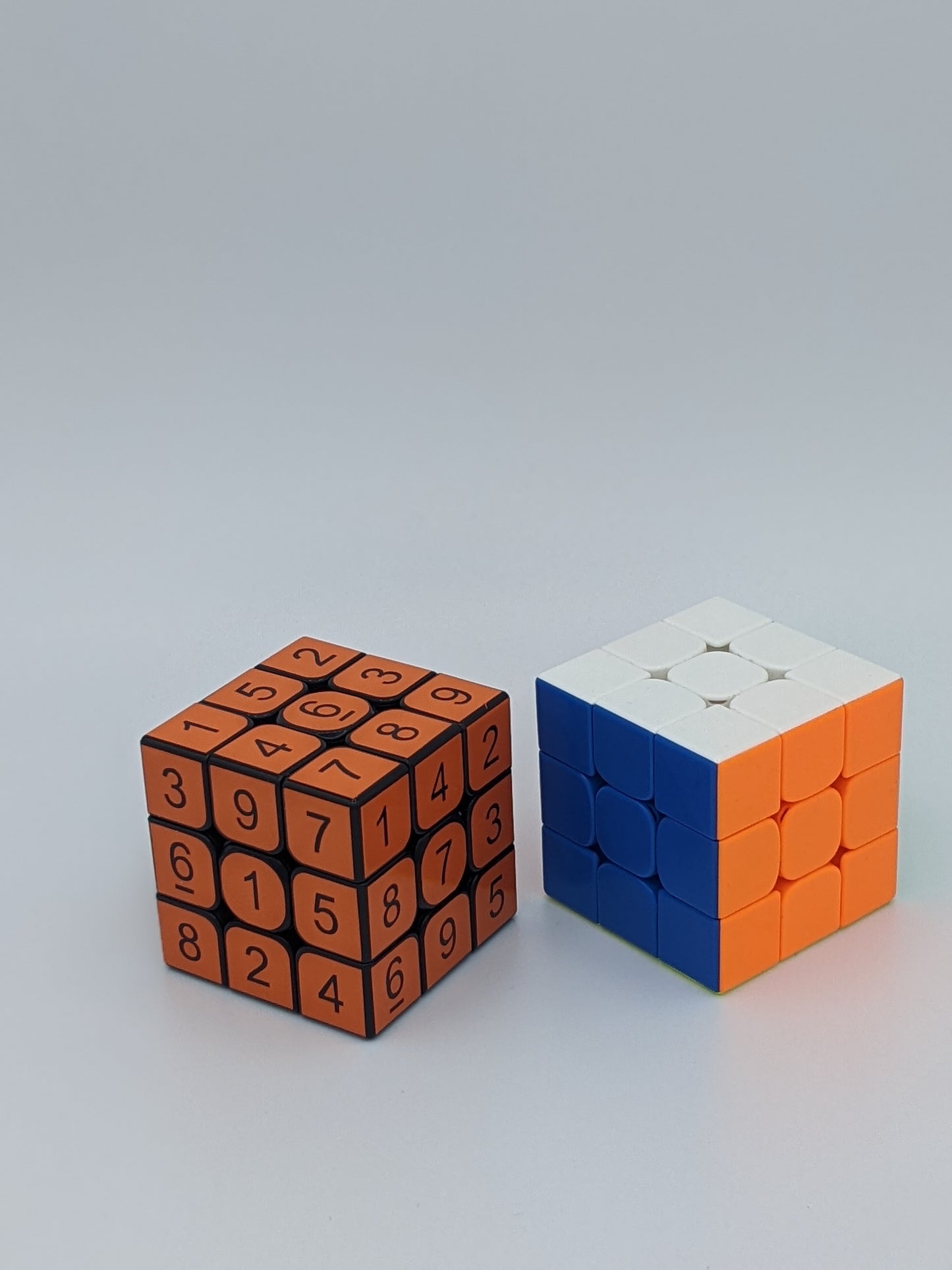 3x3x3 Light Orange Sudoku Cube | Puzzle | Handmade