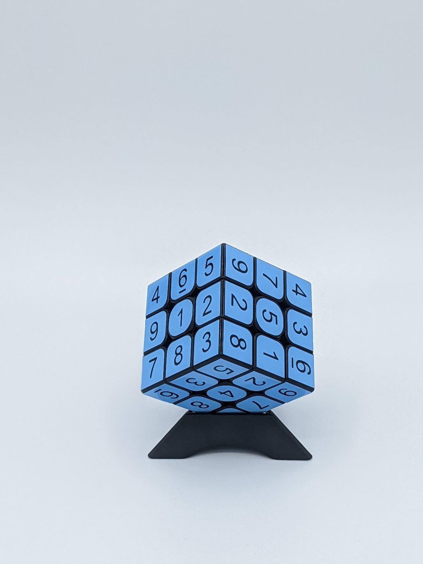 3x3x3 Ice Blue Sudoku Cube | Puzzle | Handmade