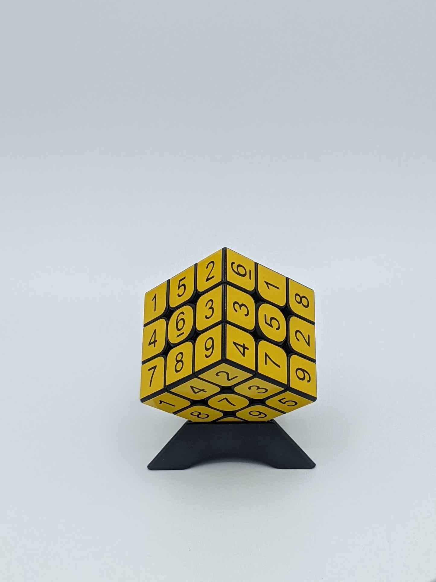 3x3x3 Signal Yellow Sudoku Cube | Puzzle | Handmade