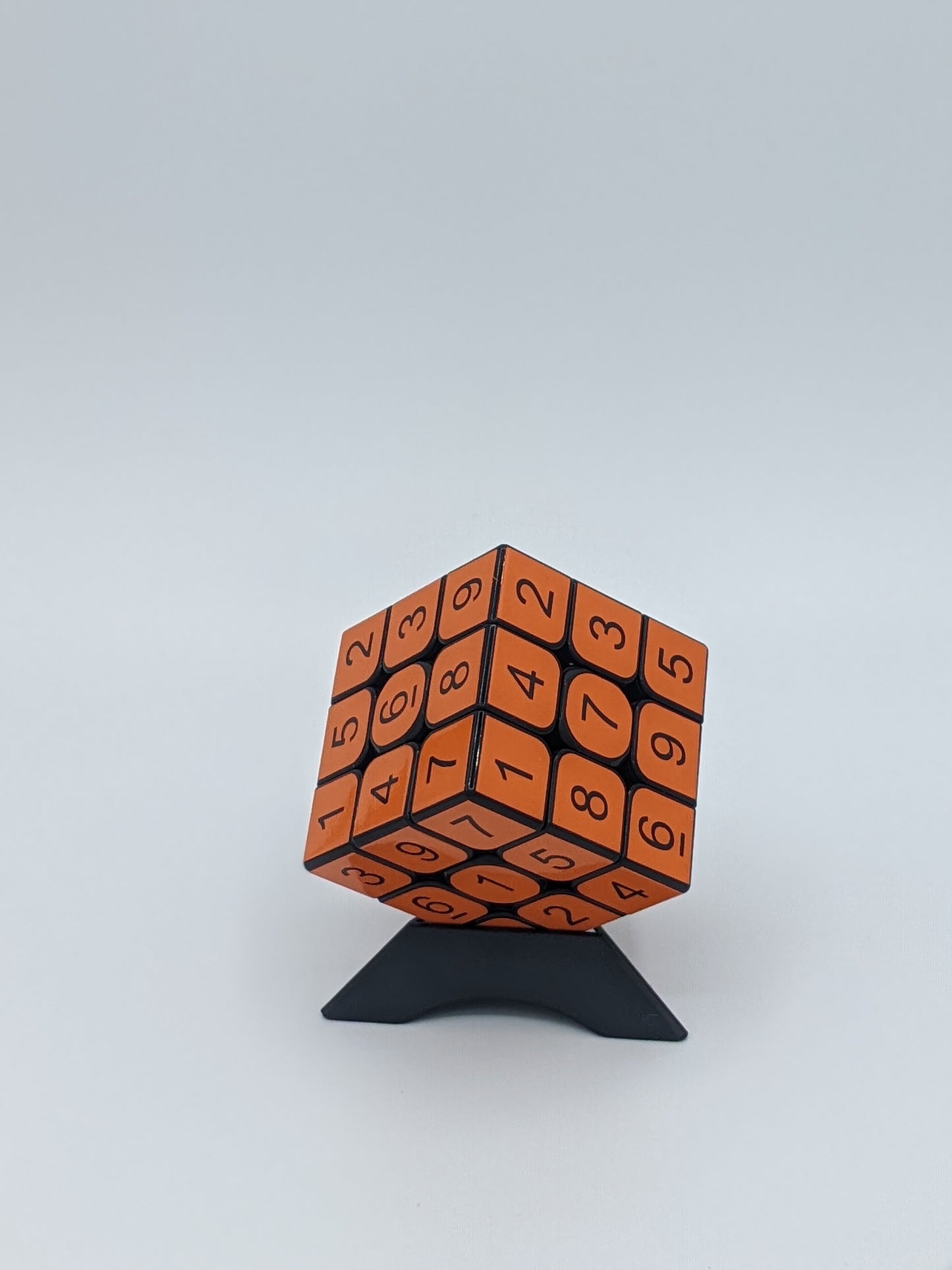 3x3x3 Light Orange Sudoku Cube | Puzzle | Handmade