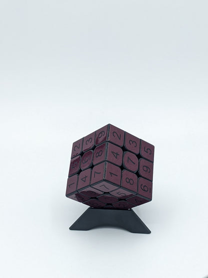 3x3x3 Marone Sudoku Cube | Puzzle | Handmade