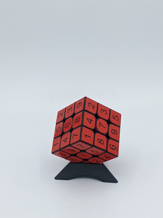 3x3x3 Blood Red Sudoku Cube | Puzzle | Handmade