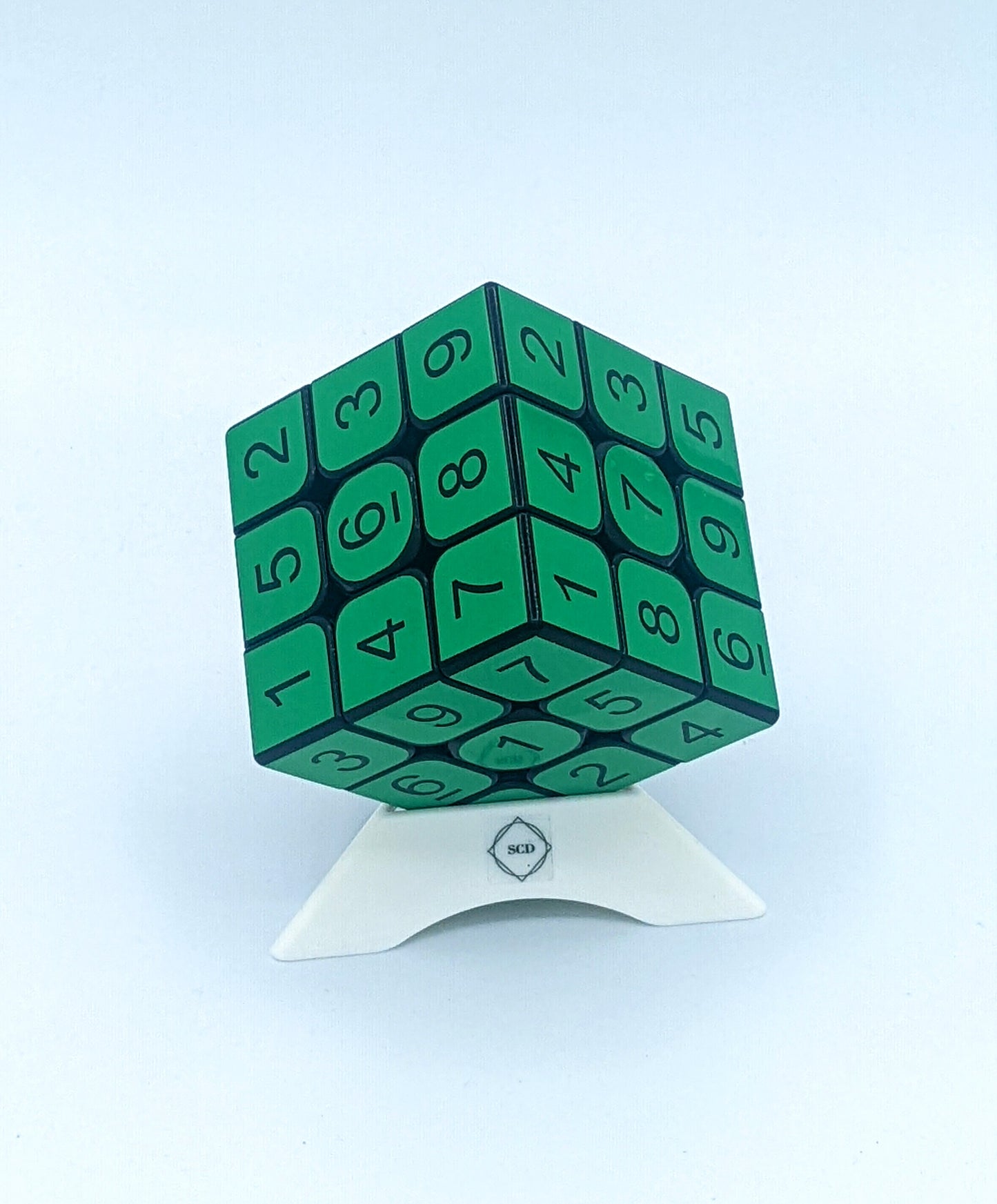 3x3x3 Light Green Sudoku Cube | Puzzle | Handmade