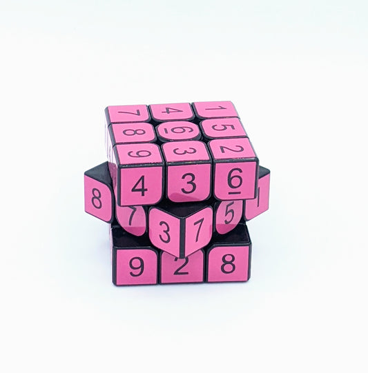 3x3x3 Pink Sudoku Cube | Puzzle | Handmade