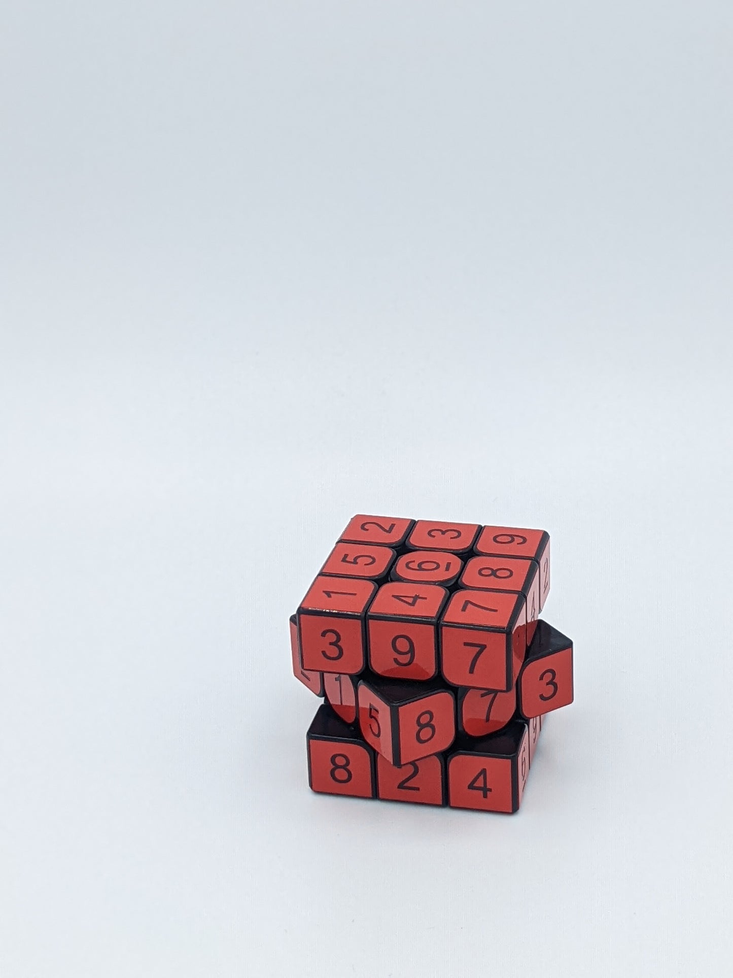 3x3x3 Blood Red Sudoku Cube | Puzzle | Handmade