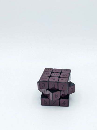 3x3x3 Marone Sudoku Cube | Puzzle | Handmade