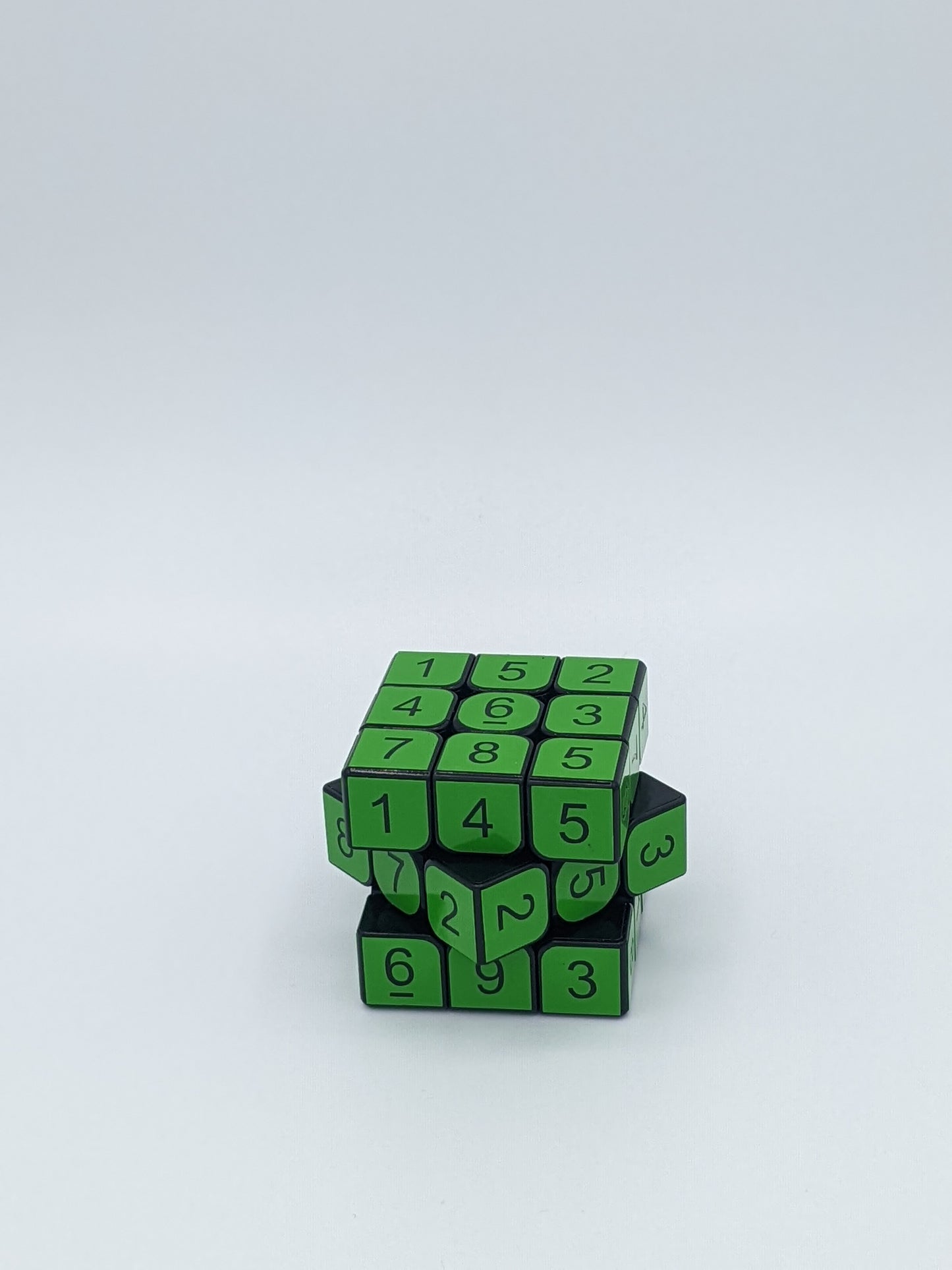 3x3x3 Yellow-Green Sudoku Cube | Puzzle | Handmade