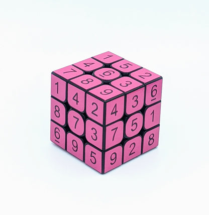 3x3x3 Pink Sudoku Cube | Puzzle | Handmade