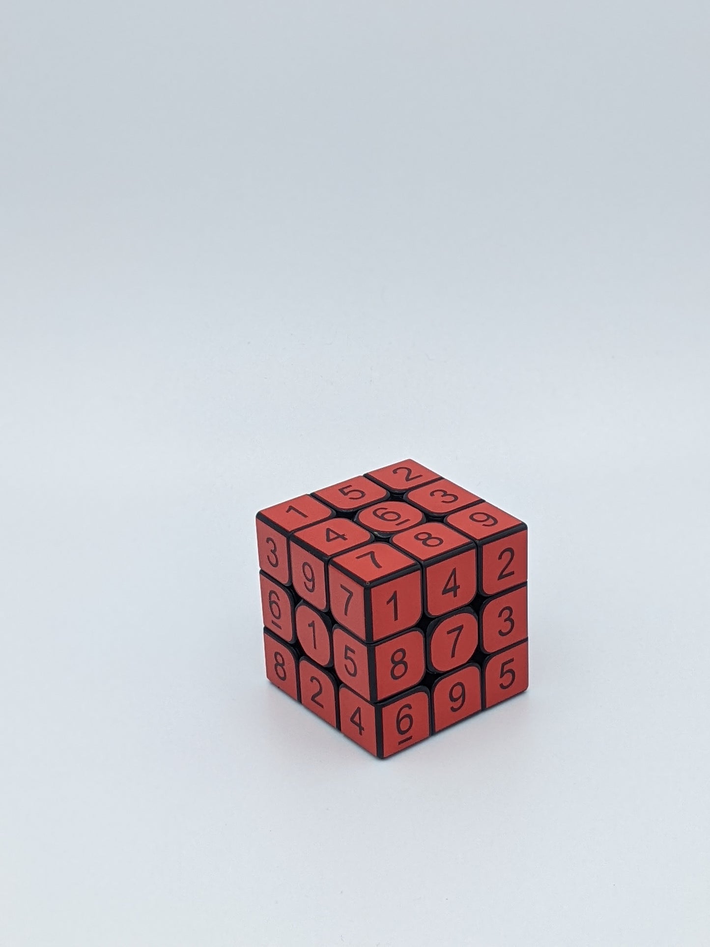 3x3x3 Blood Red Sudoku Cube | Puzzle | Handmade