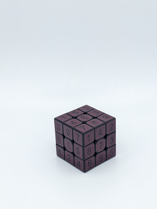 3x3x3 Marone Sudoku Cube | Puzzle | Handmade