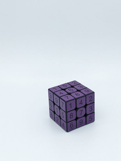 3x3x3 Violet Sudoku Cube | Puzzle | Handmade