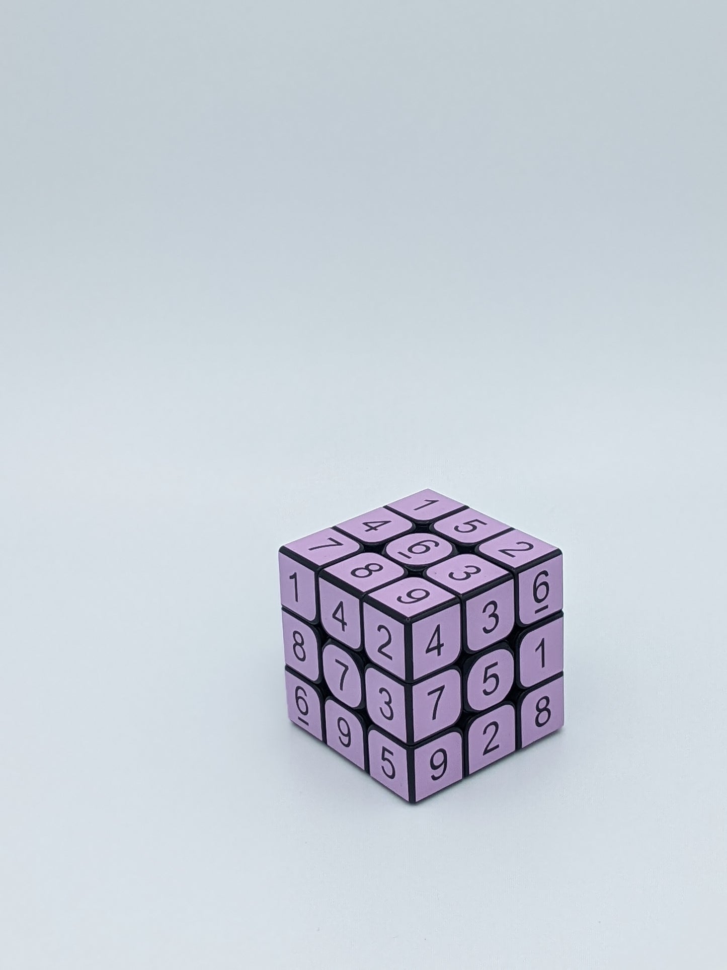 3x3x3 Lilac Sudoku Cube | Puzzle | Handmade