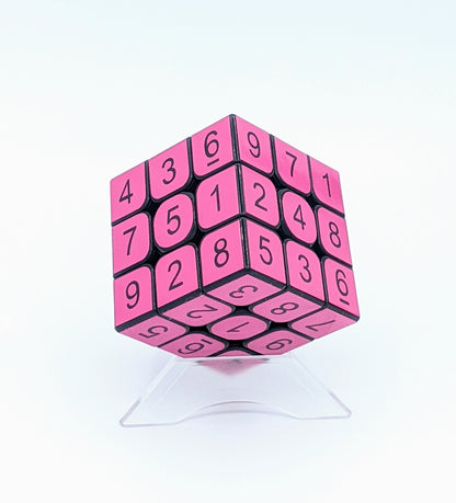 3x3x3 Pink Sudoku Cube | Puzzle | Handmade