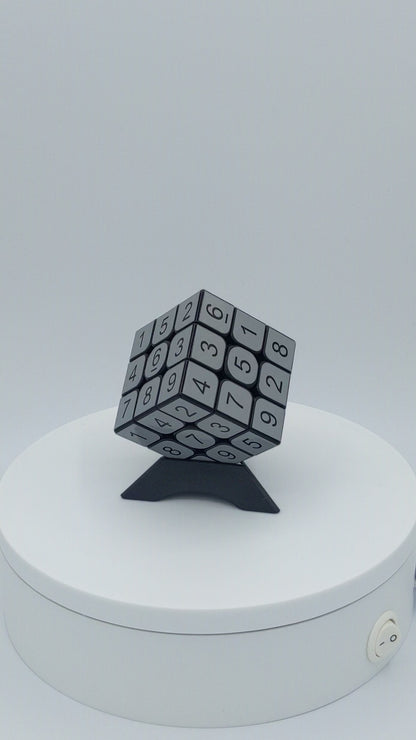 3x3x3 Telegrey Sudoku Cube | Puzzle | Handmade