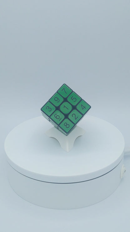 3x3x3 Light Green Sudoku Cube | Puzzle | Handmade