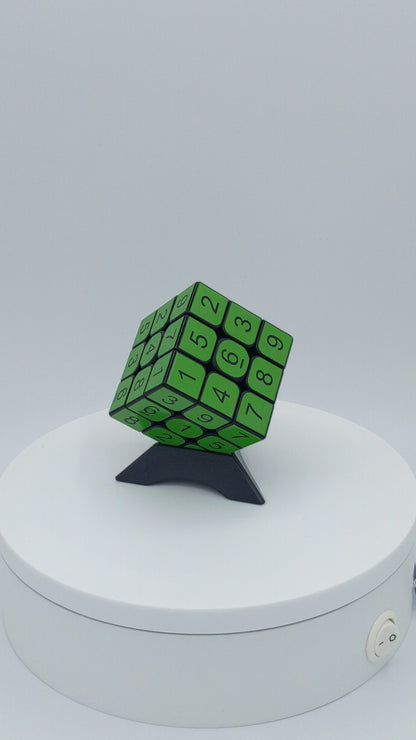 3x3x3 Yellow-Green Sudoku Cube | Puzzle | Handmade