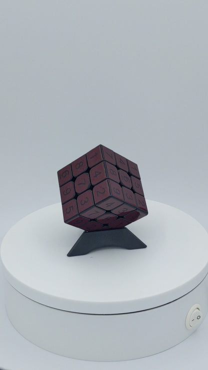 3x3x3 Marone Sudoku Cube | Puzzle | Handmade