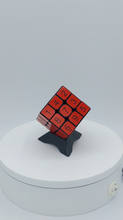 3x3x3 Blood Red Sudoku Cube | Puzzle | Handmade